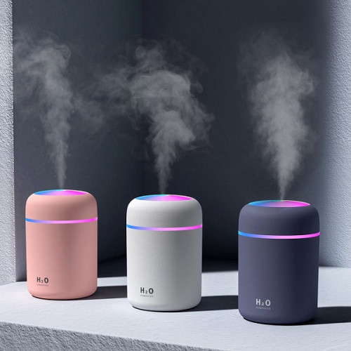 Humidifier,300ML Mini USB Humidifier with Night Light Mist Humidifier Air Humidifier for Room Office Desk