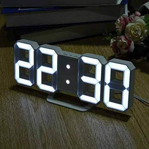 Digital Glowing 3D LED Wall Clock & Table Clock